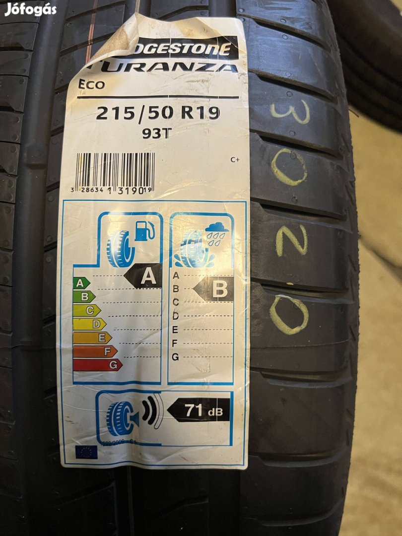 215/50-R19 új Bridgestone nyárigumik eladók