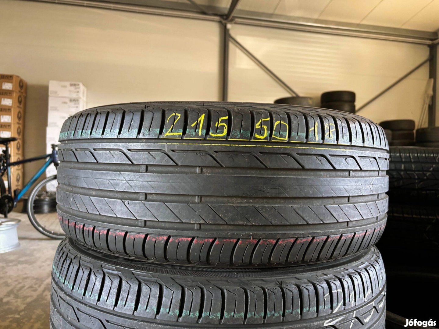 215/50 r18 Bridgestone 2020 nyárigumi 4db eladó 215/50r18 garnitúra