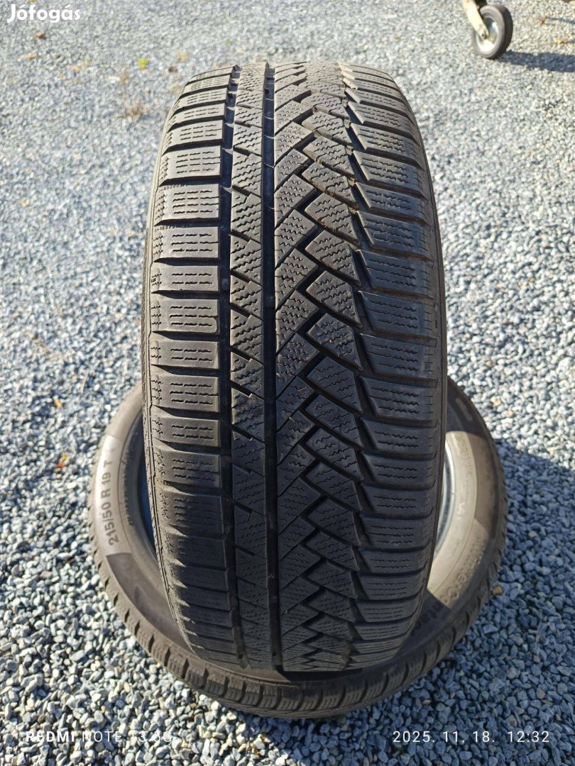 215/50 r19 4éves 2db Continental téli gumi eladó