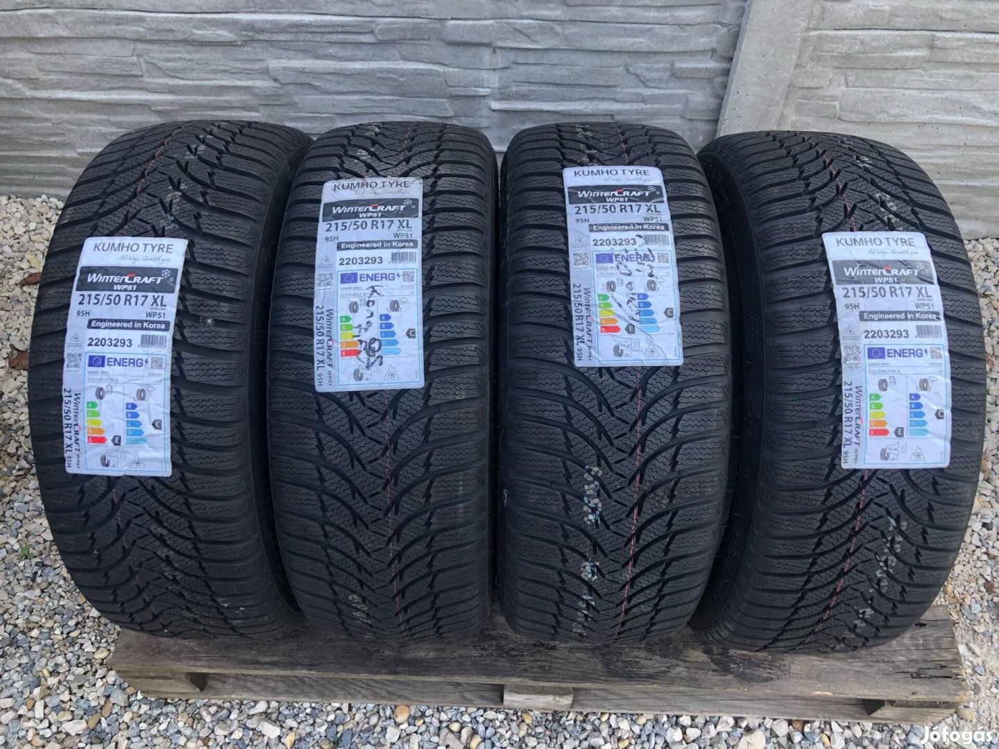 215/50r17 Kumho Wintercraft WP51 Téli Gumi M+S 