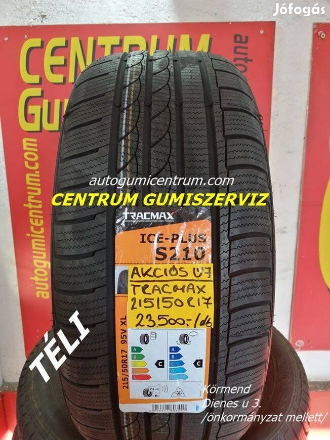 215/50r17 Tracmax új téli gumi