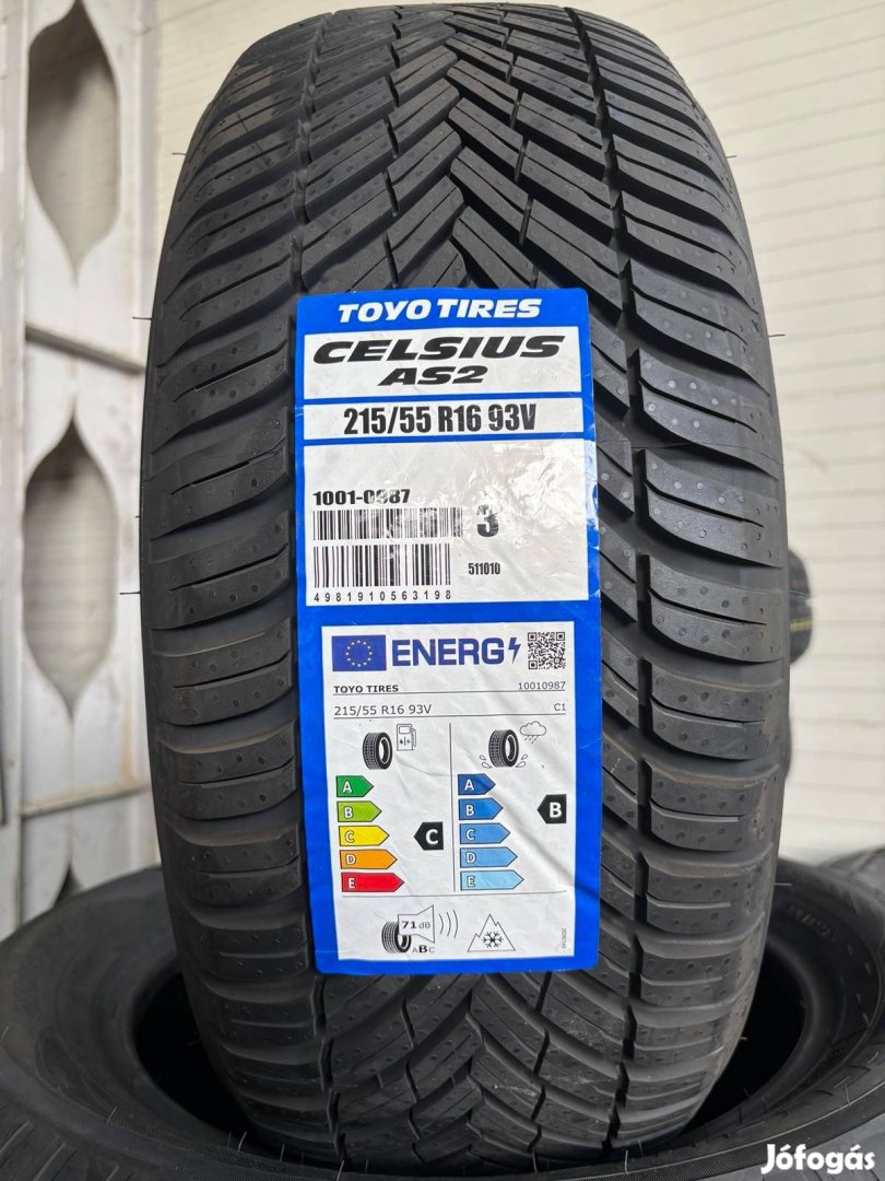 215/55R16 215/55 R16 új Toyo négyévszakos 4s gumi ÁR/db