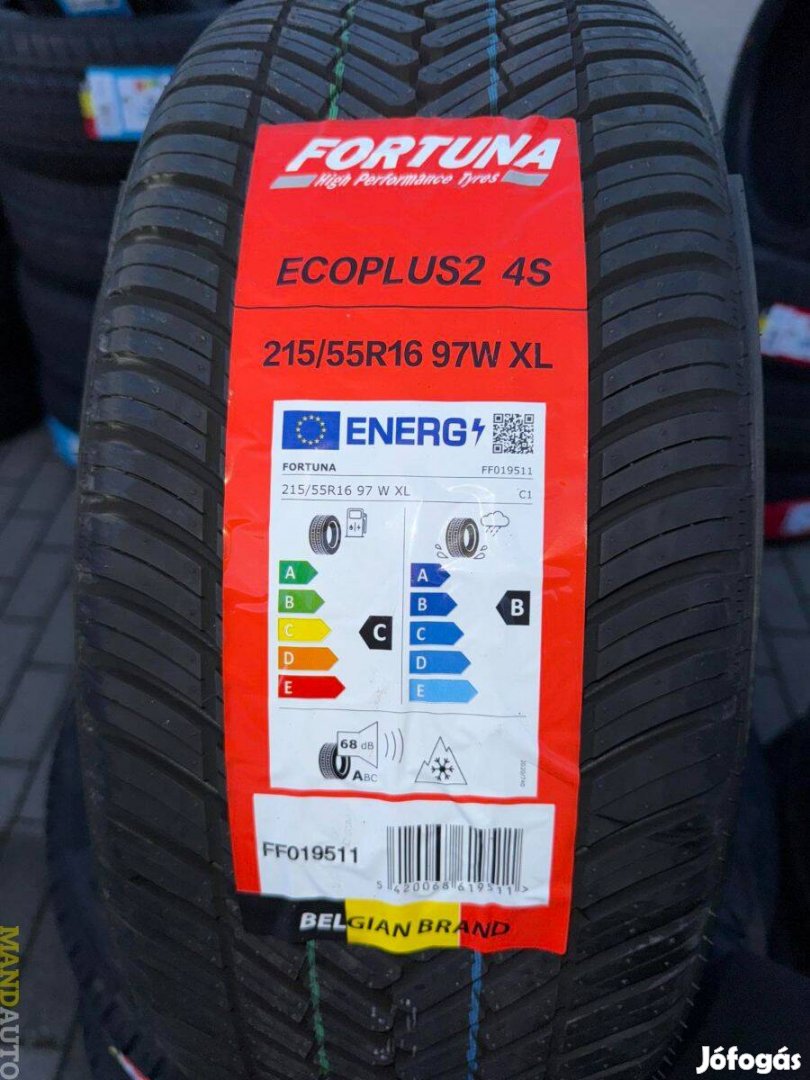 215/55R16 Fortuna Ecoplus2 4Season,Új négy évszakos gumi