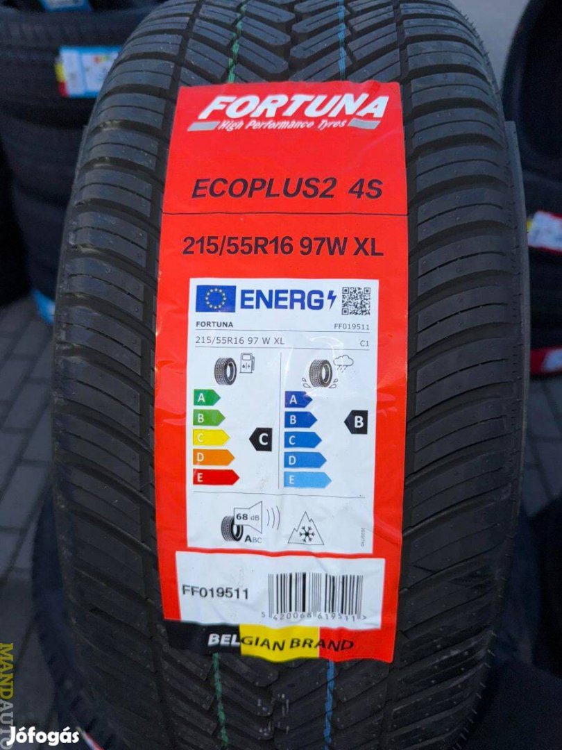 215/55R16 Fortuna Ecoplus2 4Season(XL),Új négy évszakos gumi