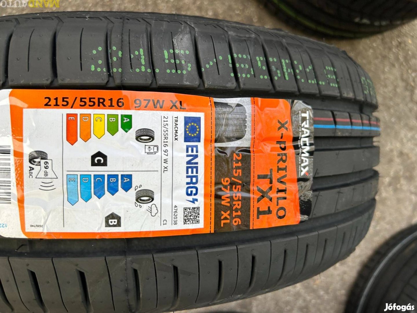 215/55R16 Tracmax TX3(XL),Új nyári gumi