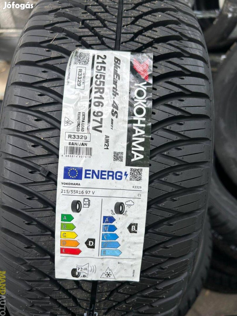 215/55R16 Yokohama AW21 4S,Új négy évszakos gumi