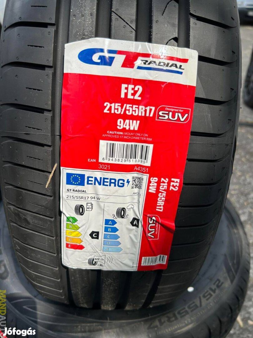 215/55R17 Gtradial FE2 SUV,Új nyárigumi