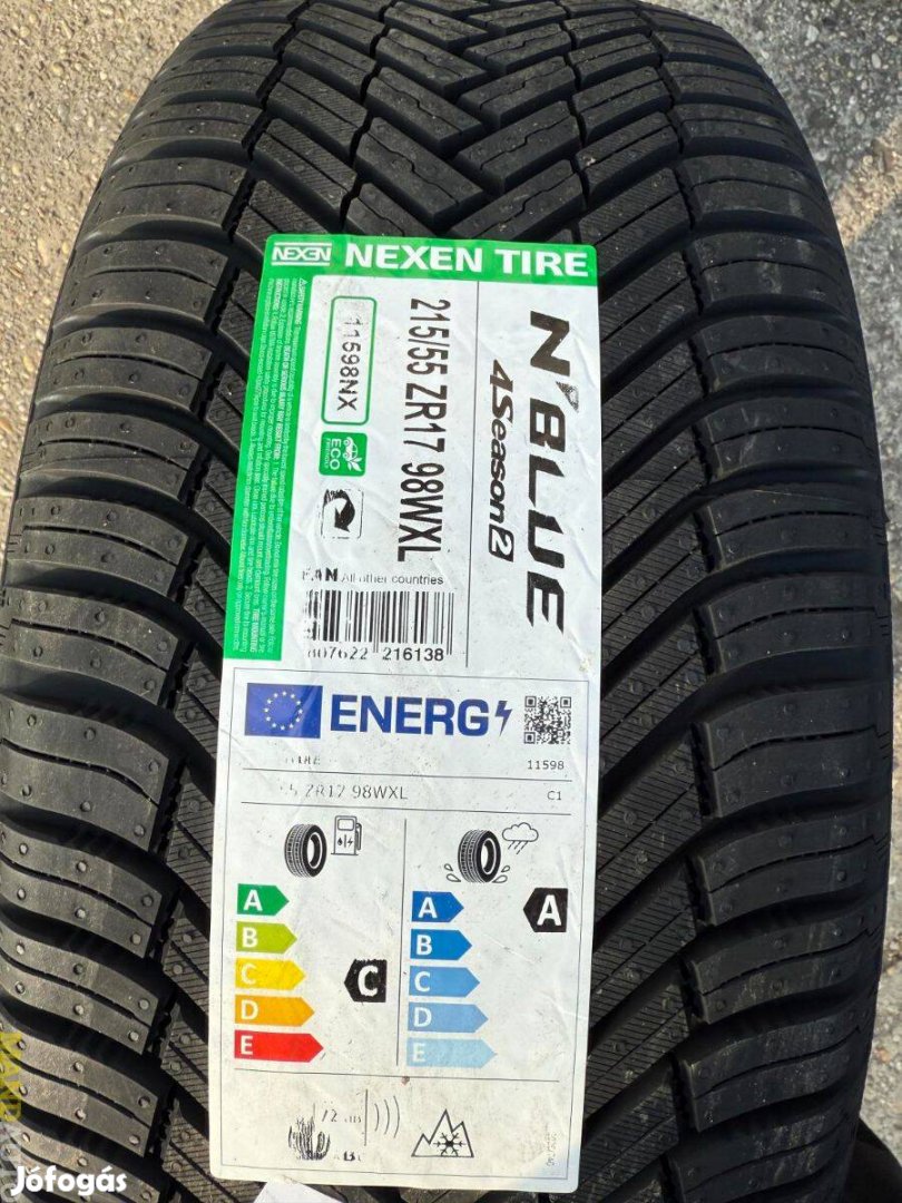 215/55R17 Nexen Nblue 4Season 2(XL),Új négy évszakos gumi