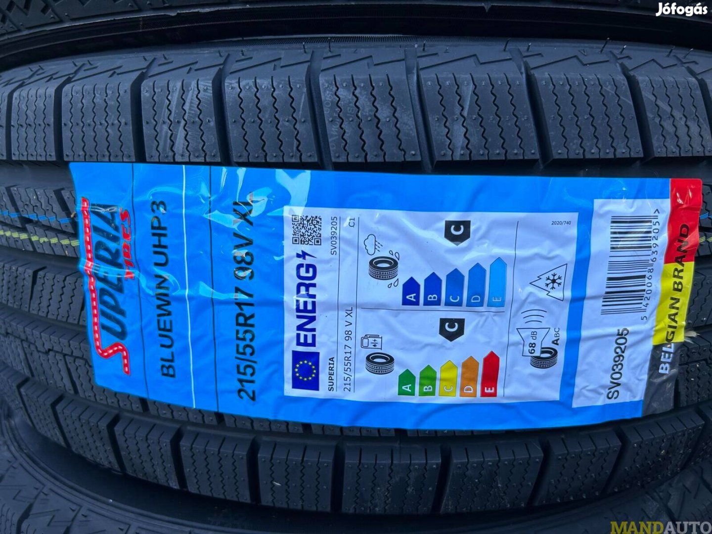 215/55R17 Superia Bluewin UHP3(Goodyear termék!),Új téligumi