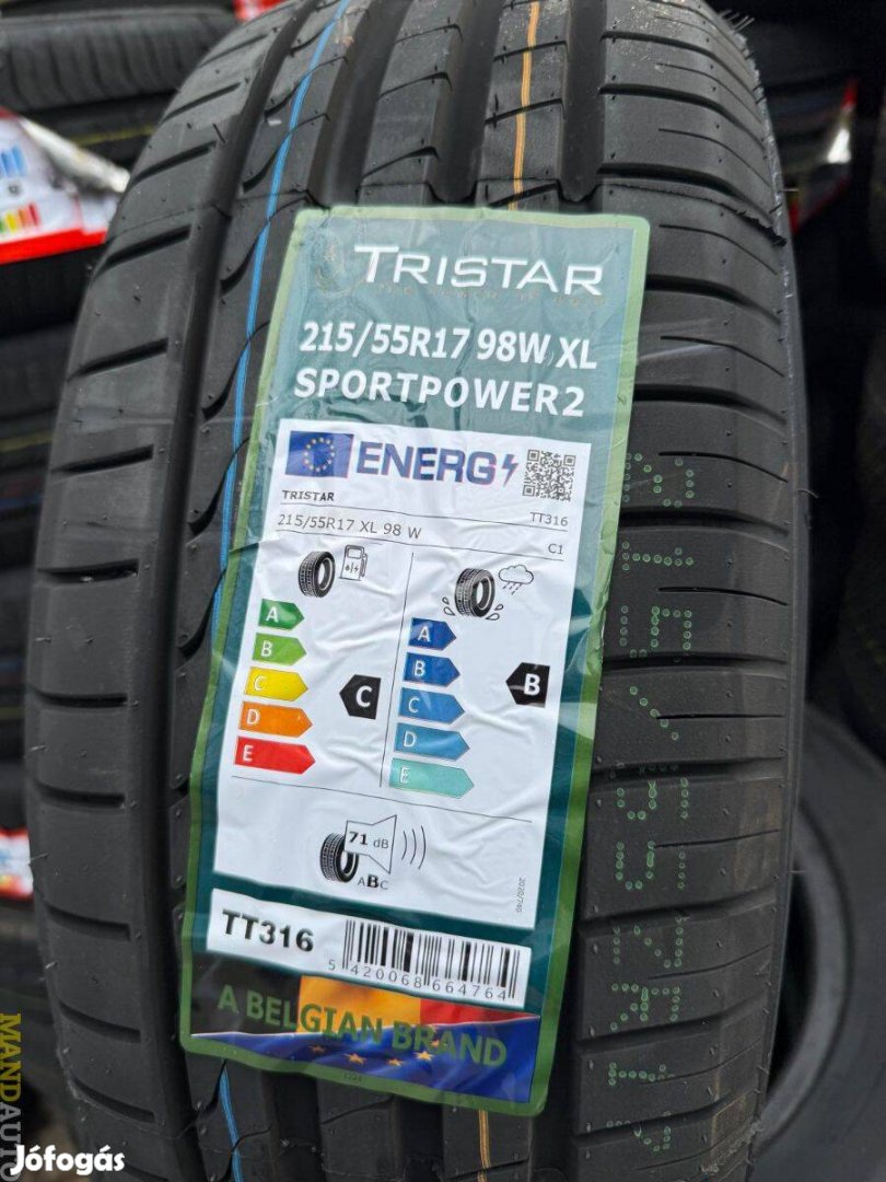 215/55R17 Tristar Sportpower2(XL),Új nyárigumi