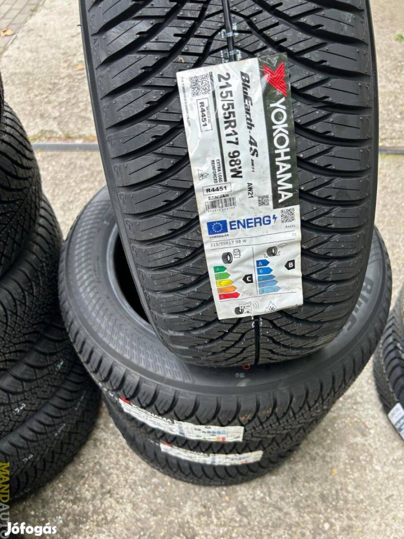 215/55R17 Yokohama AW21 4S,Új négy évszakos gumi