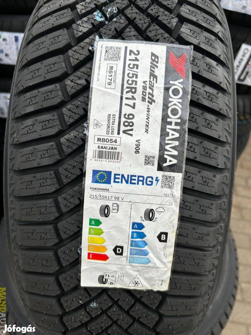 215/55R17 Yokohama Winter V906,Új téligumi