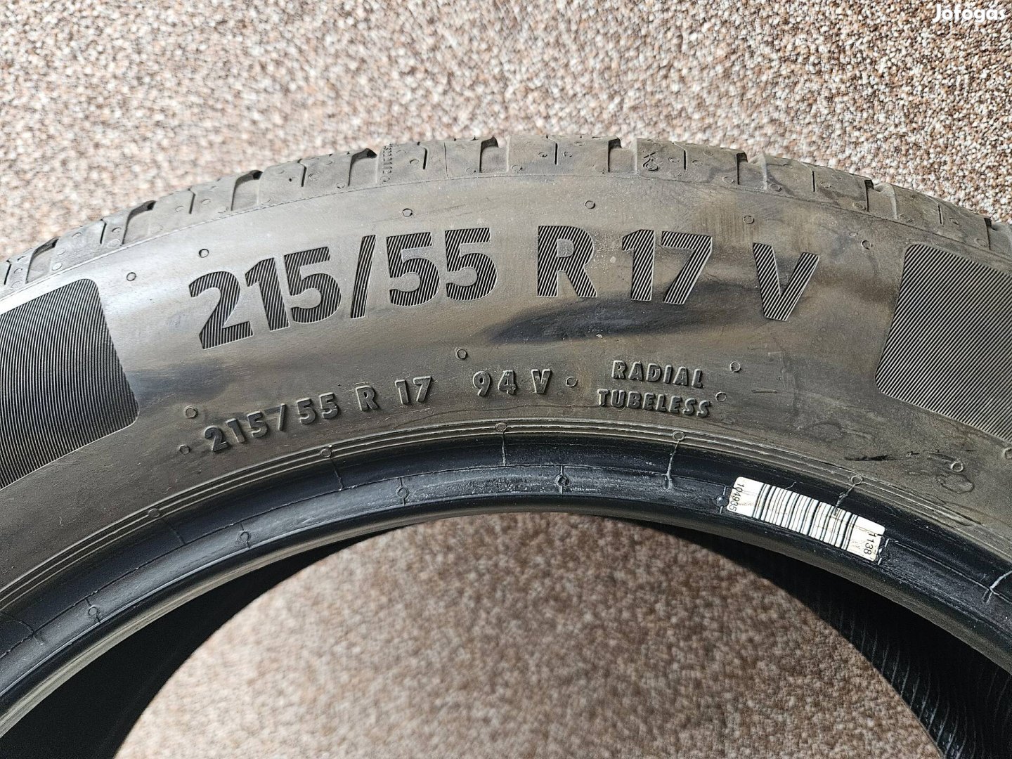 215/55 17" újszerű Continental nyári gumi gumi