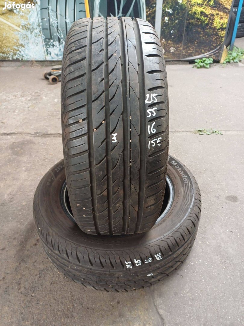 215/55 R16 Matador használt nyárigumi