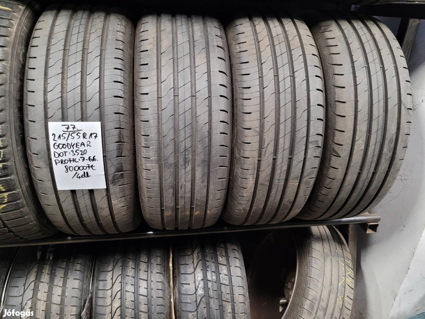 215/55 R17 Goodyear nyári gumik