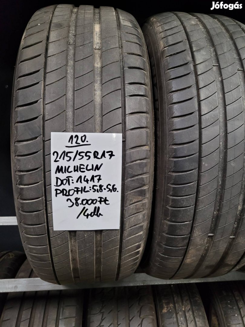 215/55 R17 Michelin nyári gumik