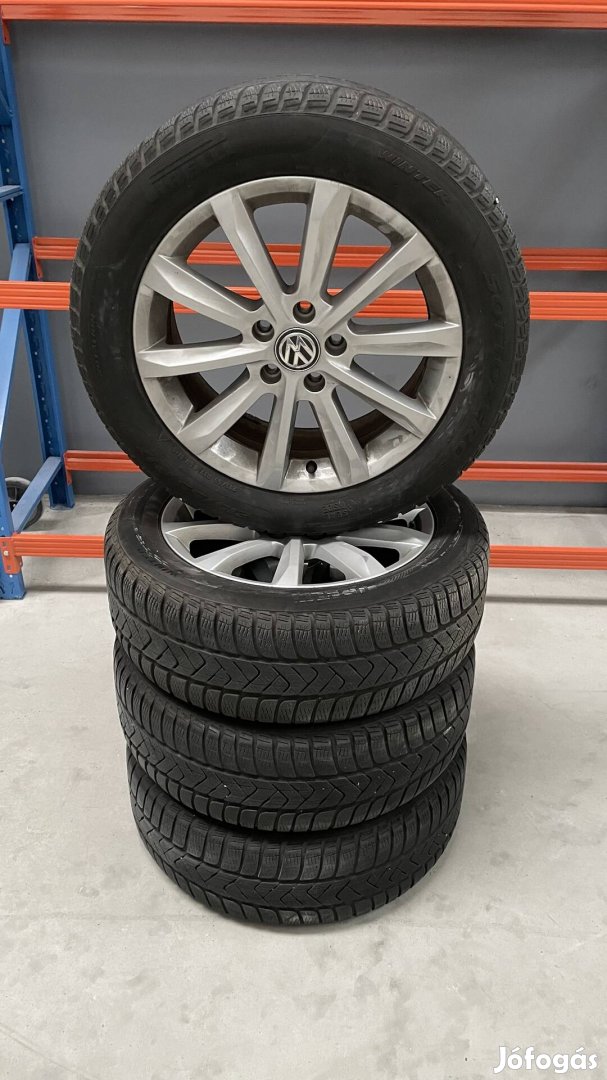 215/55 R17 téli kerék, Pirelli téligumi VW alufelnin