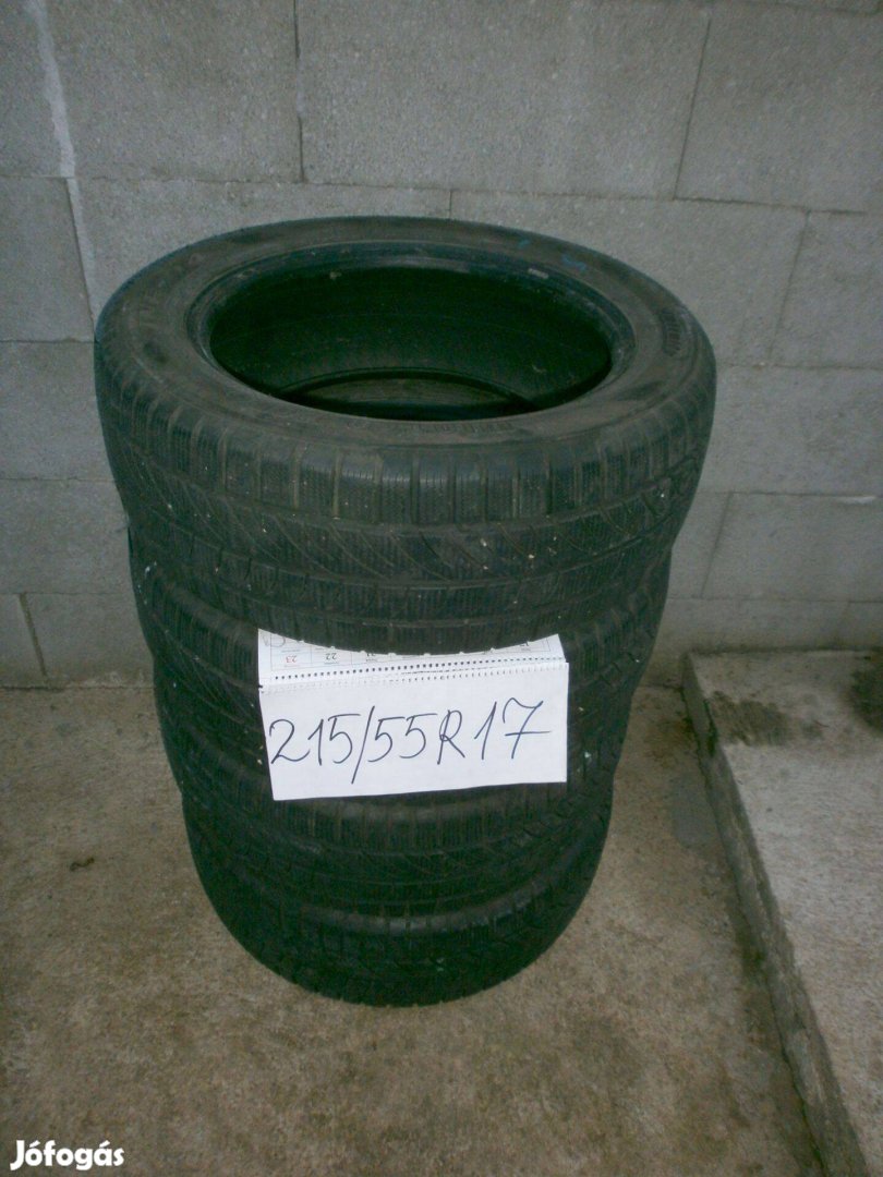 215/55 R17 téligumi 4 db