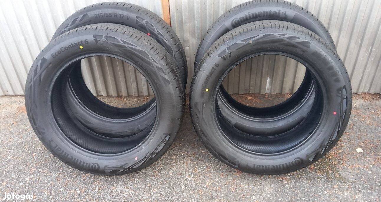 215/55 R17 új Continental Ecocontact 6 nyári gumi szett