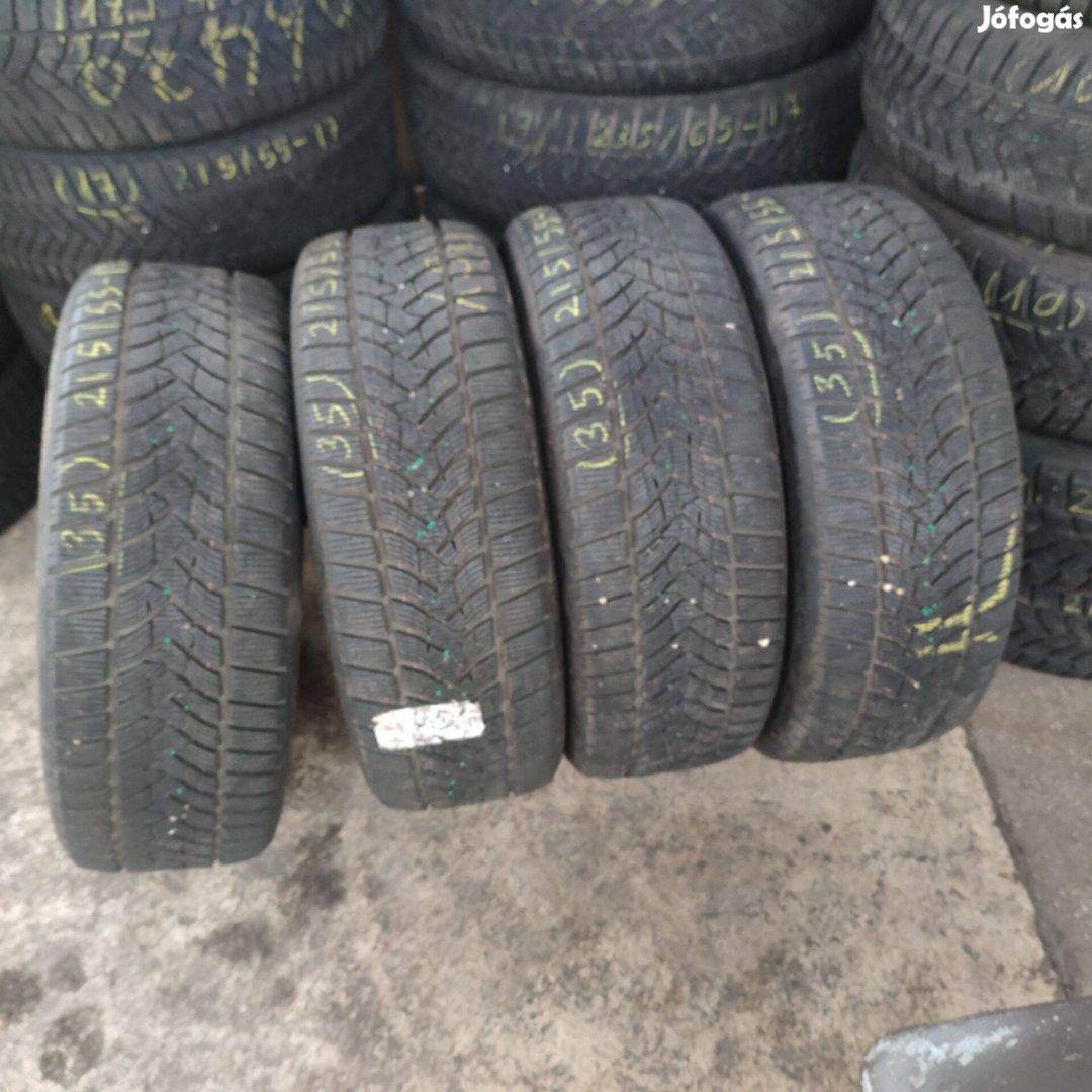 215/55 R18 Dunlop téli gumi 94000ft a 4db /35/