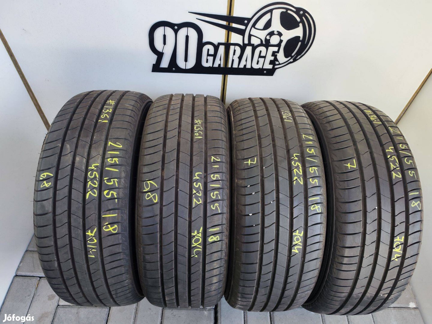 215/55 R18 Kumho 4db Nyárigumi 90Garage #1361