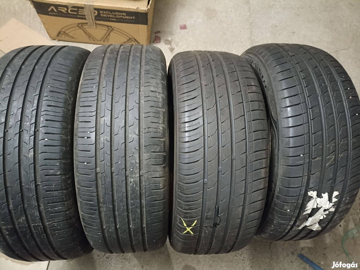 215/55 r17 2x Continental 2x Nexen nyárigumi