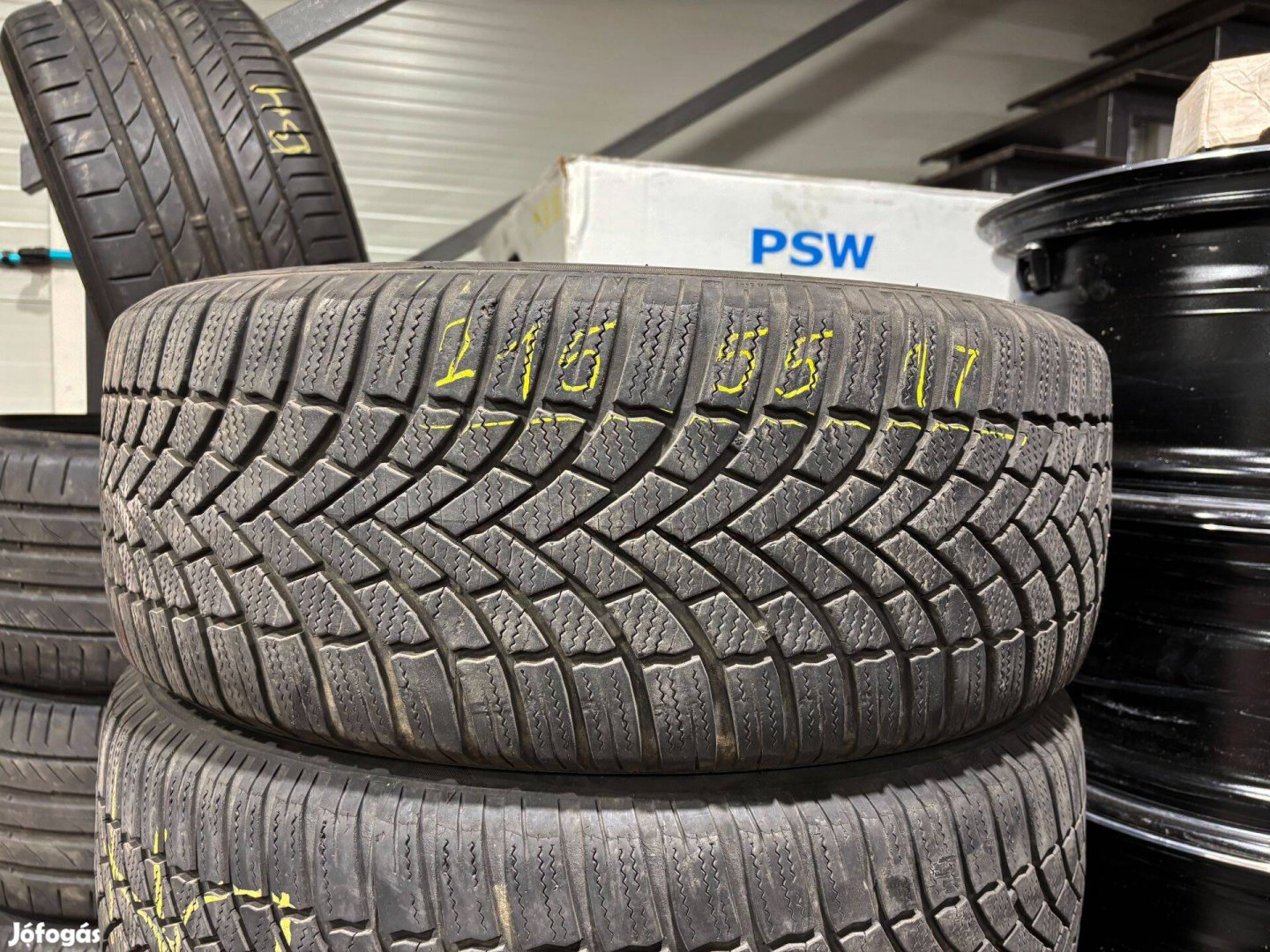 215/55 r17 Bridgestone 2019 téligumi 4db eladó 215/55r17 garnitúra