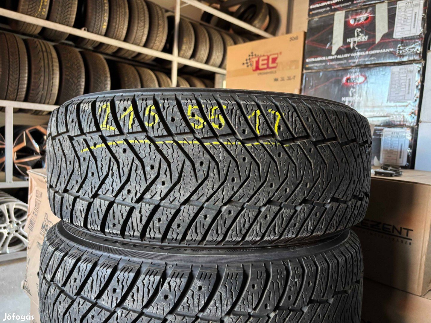 215/55 r17 Yokohama 2020 8mm téligumi 2db eladó 215/55r17