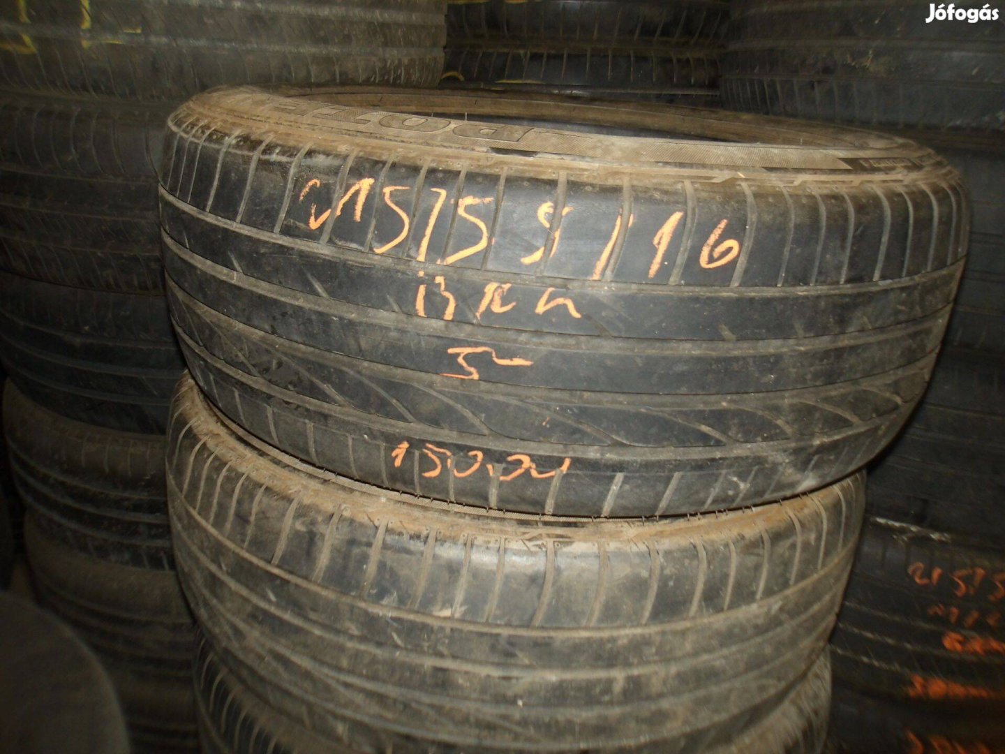 215/55r16 Bridgestone nyári gumi ajándék szereléssel