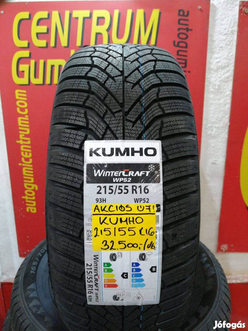 215/55r16 Kumho WP52 Wintercraft gumi