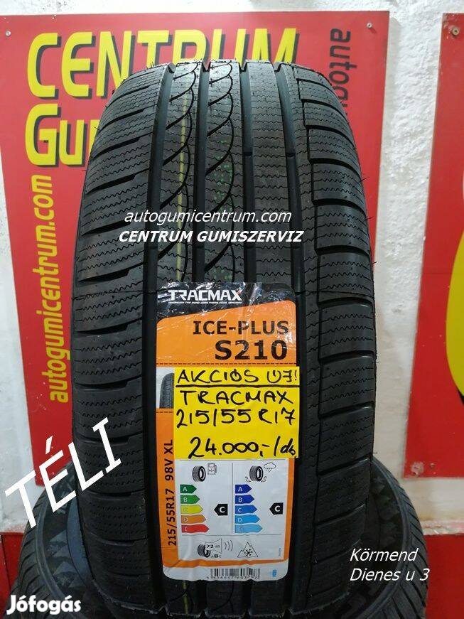 215/55r17 Tracmax új téli gumi