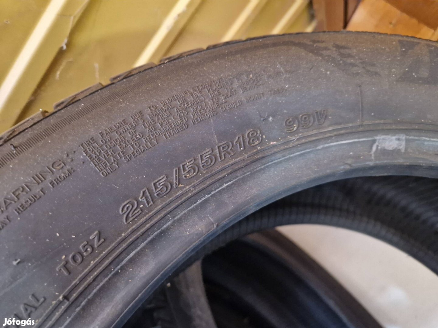 215/55r18 Bridgestone nyari garnitúra  80%os