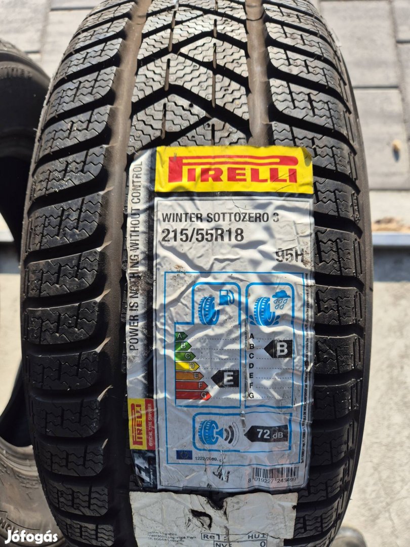 215/55r18 Pirelli Sottozero 3 1db új téli gumi 