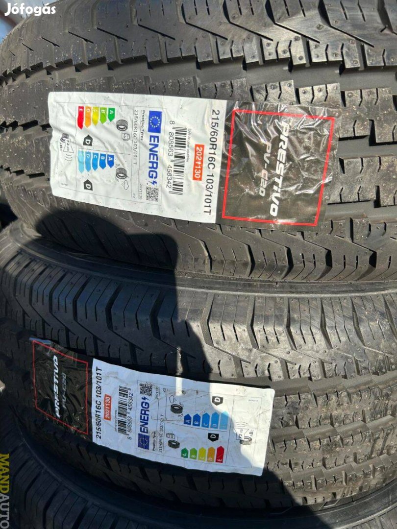 215/60R16C Prestivo,Új nyári gumi