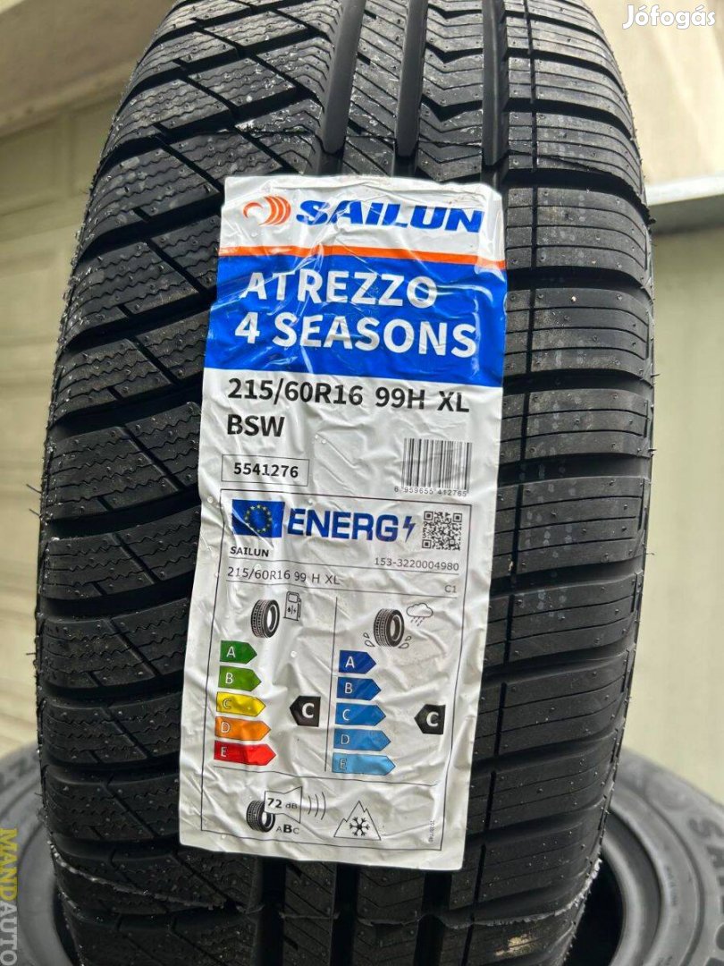 215/60R16 Sailun 4Seasons(XL),Új négy évszakos gumi