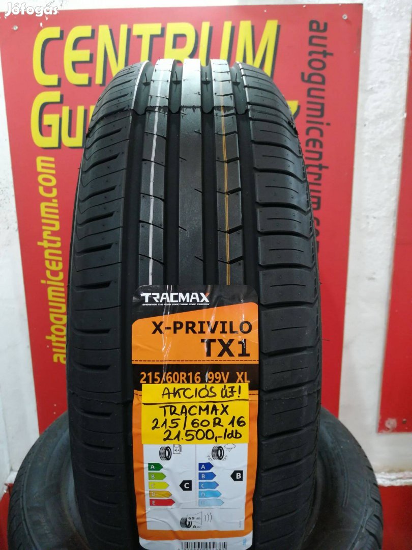 215/60R16 Tracmax akciós nyári gumi 21.500 Ft