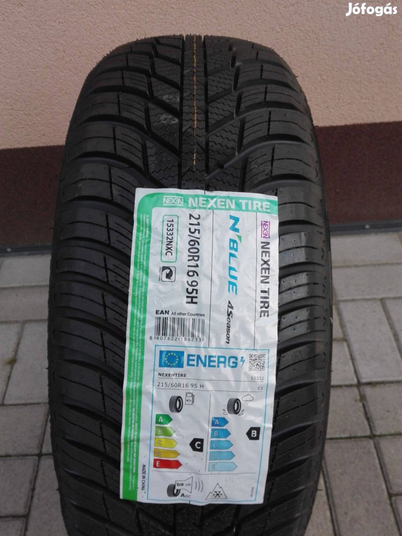 215/60R16 Új Nexen négyévszakos gumi 2db 215/60 r16