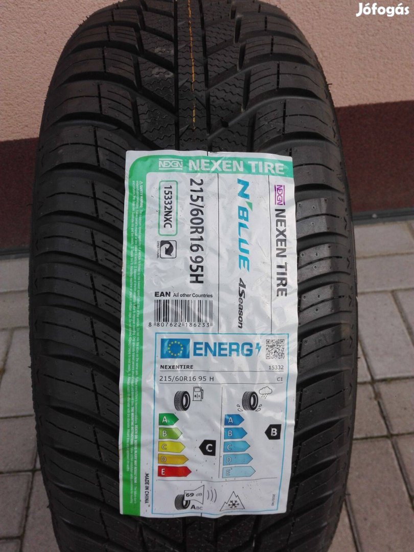 215/60R16 Új Nexen négyévszakos gumi 2db 215/60 r16