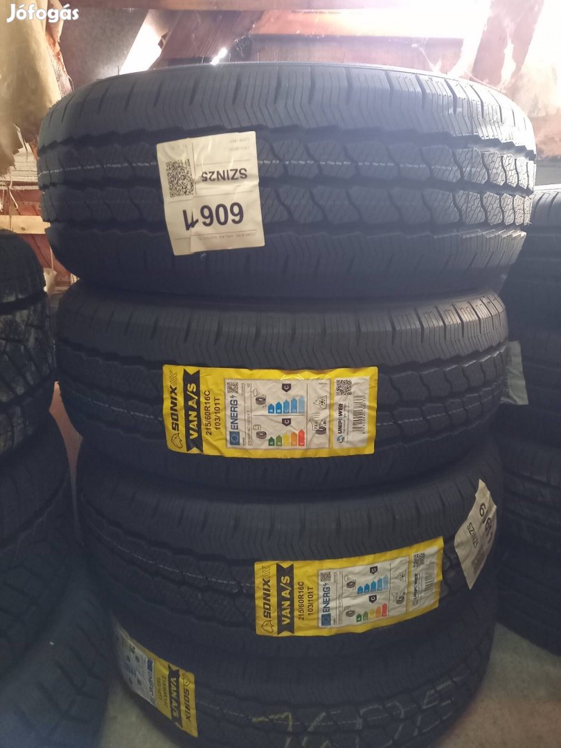 215/60R16c sonix 4 evszakos gumik ujak