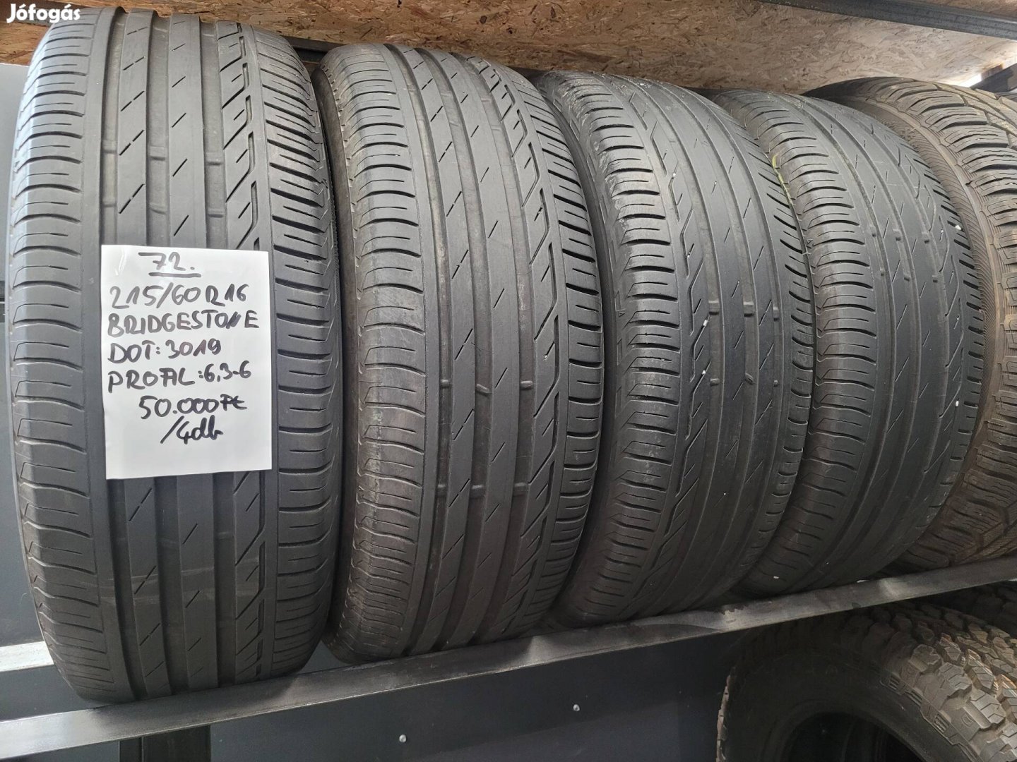 215/60 R16 Bridgestone nyári gumik