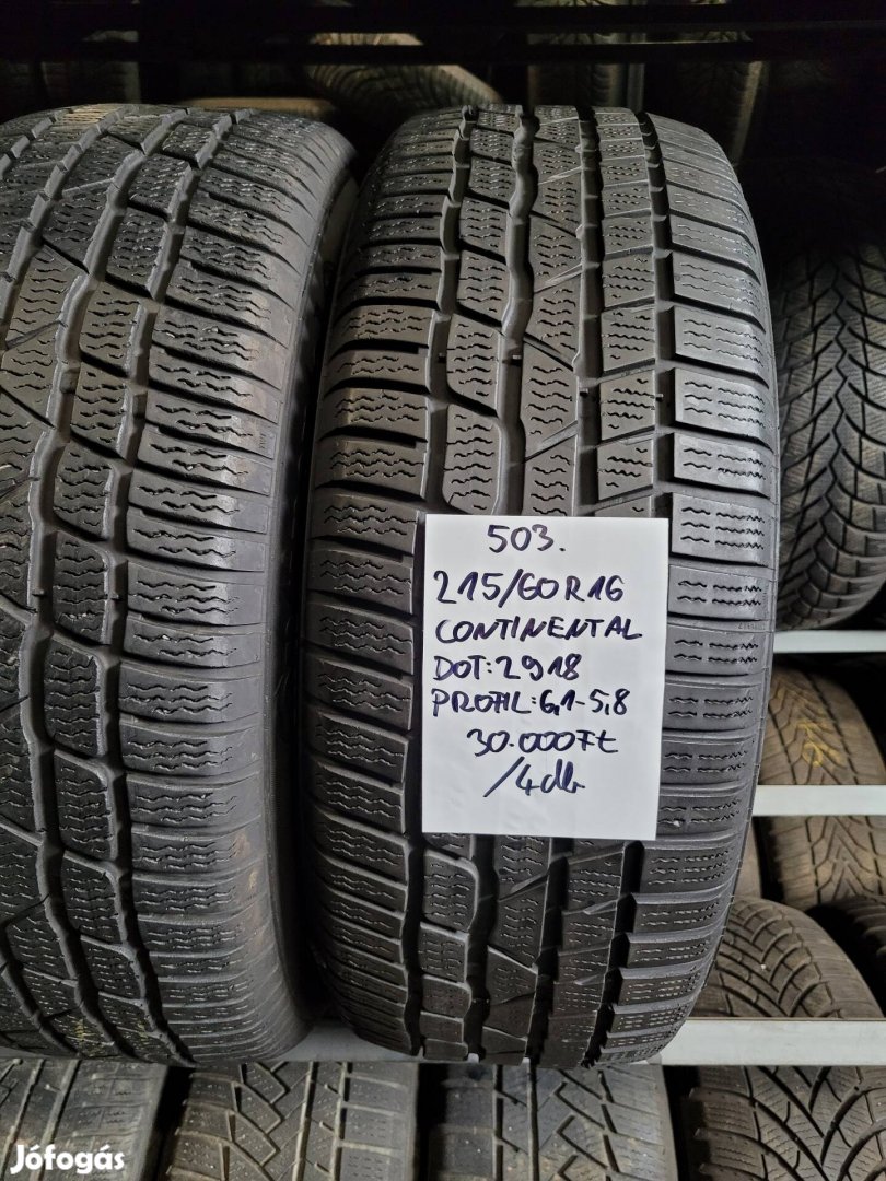 215/60 R16 Continental téli gumik