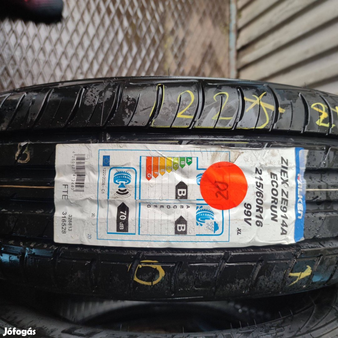 215/60 R16 Új!! Falken nyári gumi 44000ft a 2db/22/