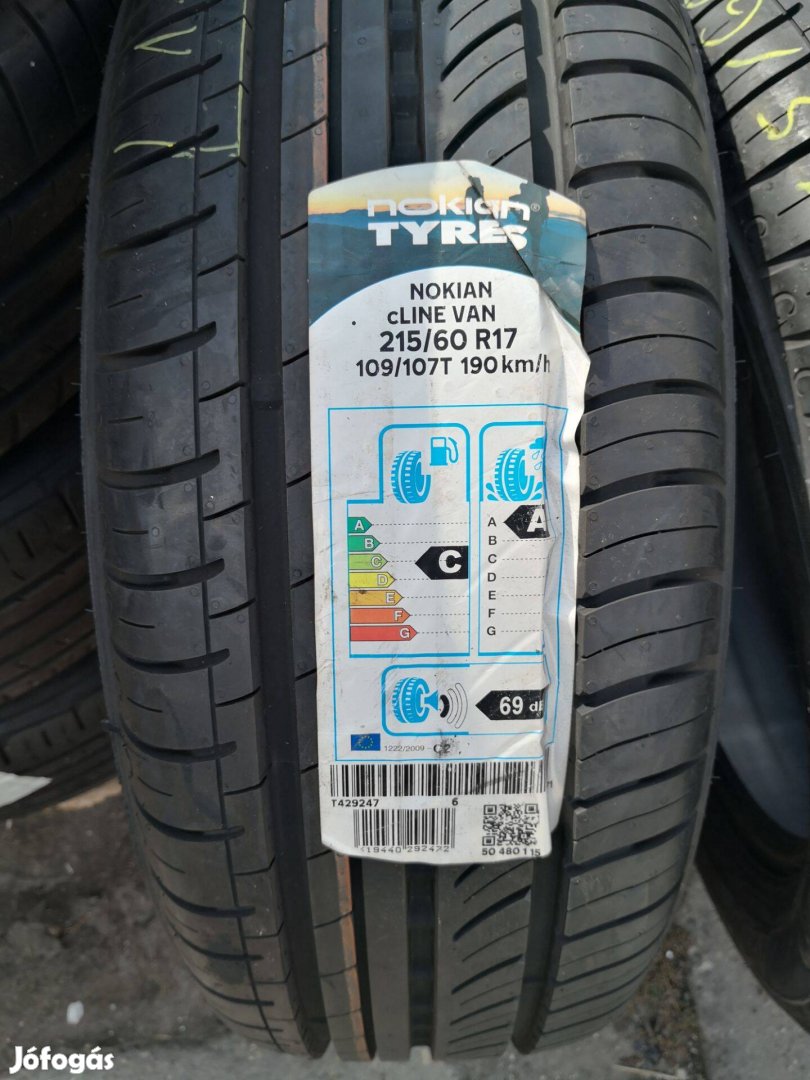 215/60 R17C Új!! Nokian nyári gumi 50000ft a 2db/116/