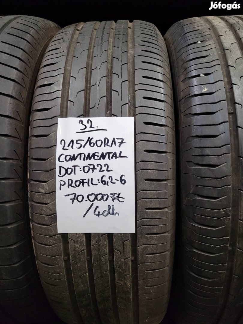 215/60 R17 Continental nyári gumik