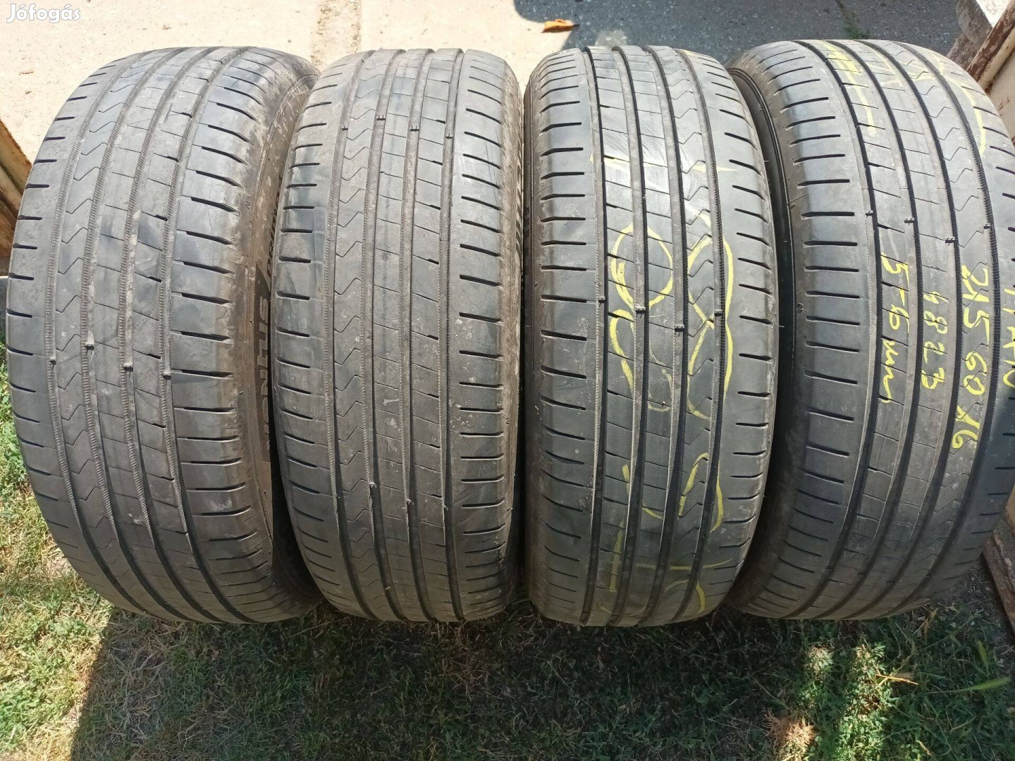 215/60r16 Hankook használt nyárigumi 4db szép