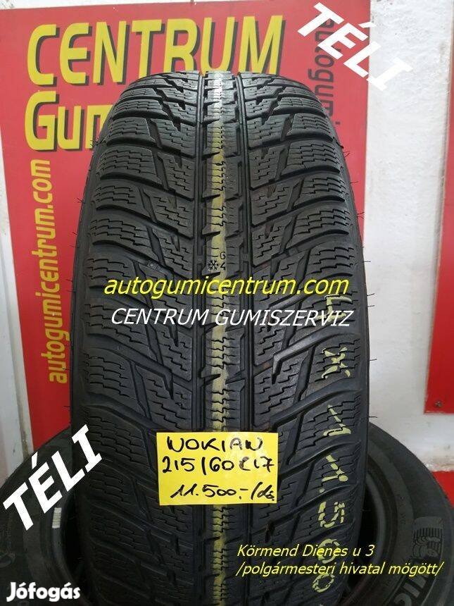 215/60r17 Nokian használt téli gumi garn,