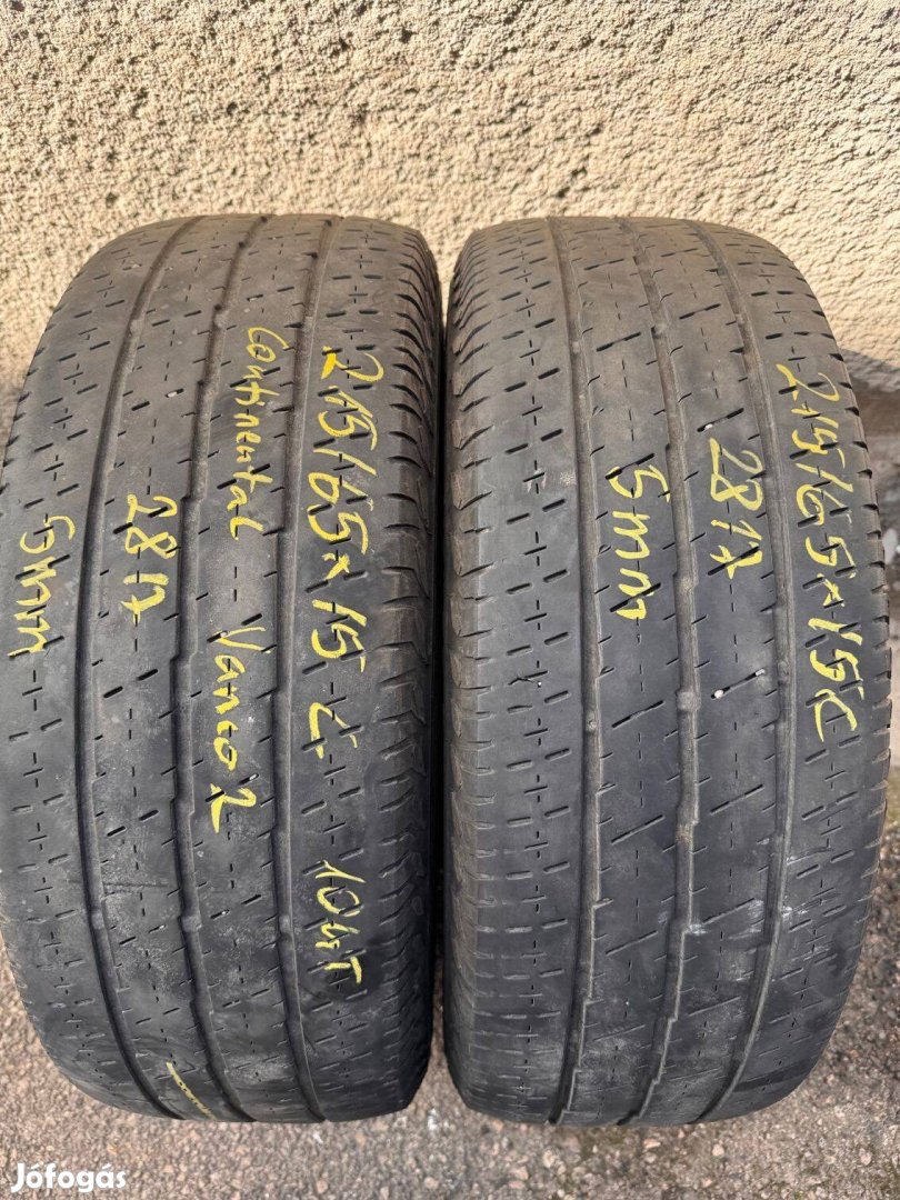 215/65R15C 215 65 15C 215/65x15C Continental nyári gumi eladó