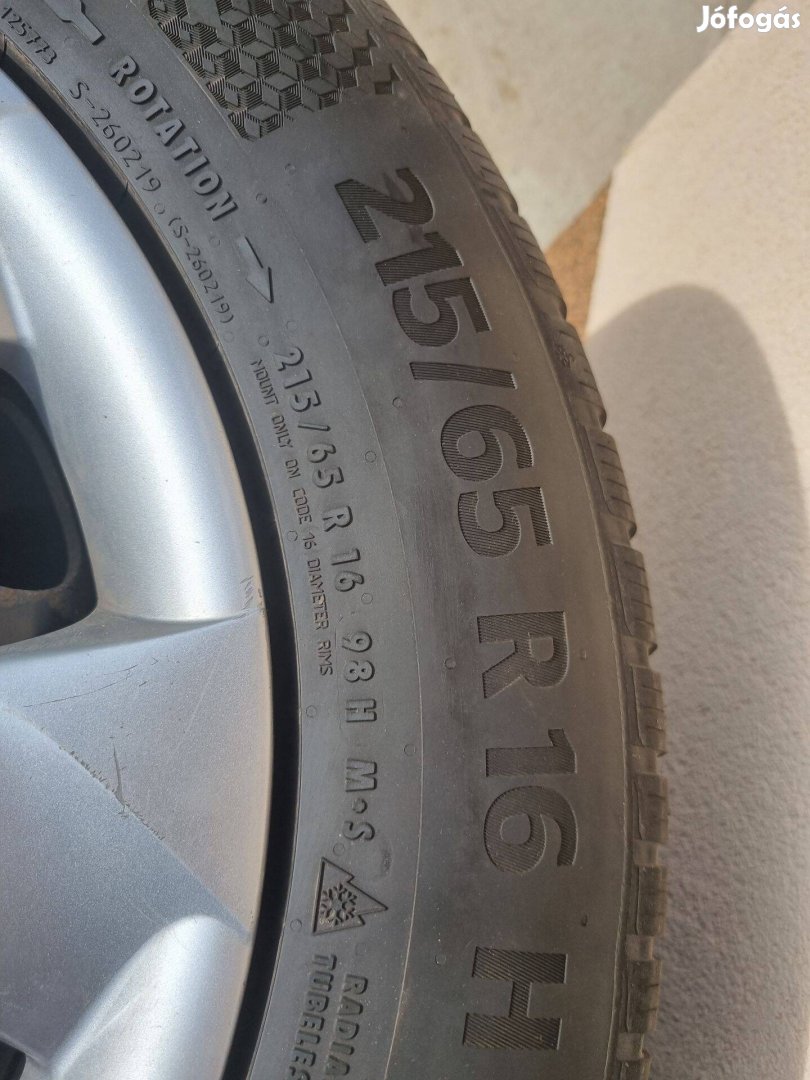 215/65R16 Continetal téli kerék