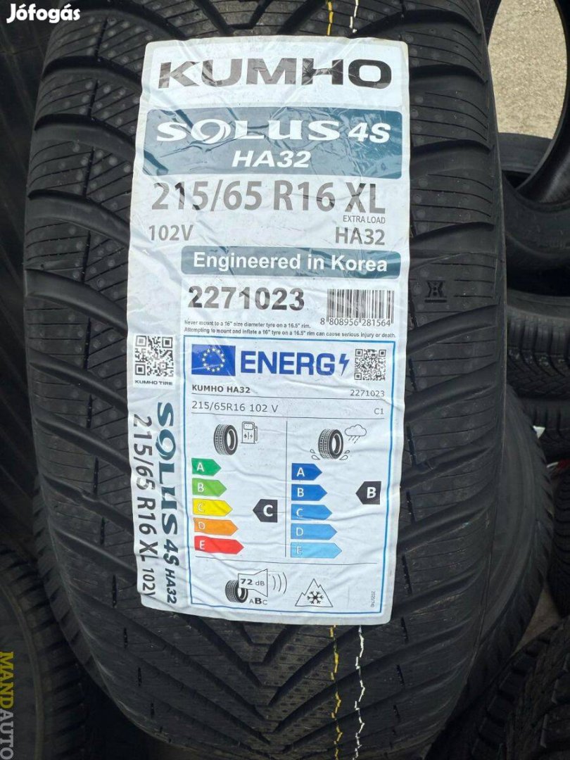 215/65R16 Kumho Solus 4S HA32