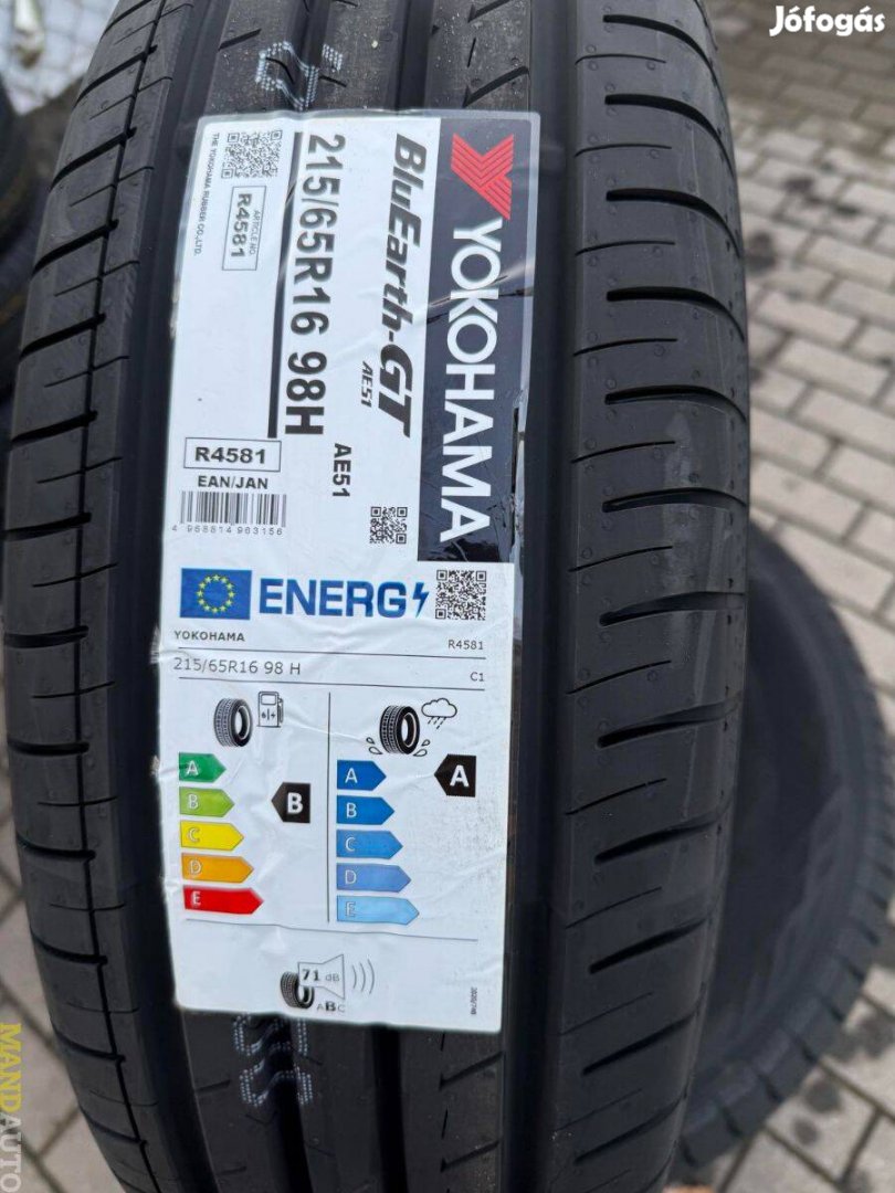 215/65R16 Yokohama GT AE51,Új nyárigumi